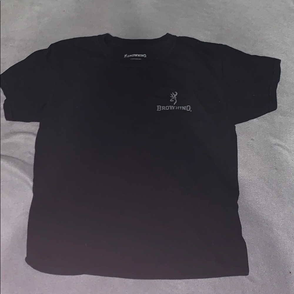 T-shirt with camo on the back